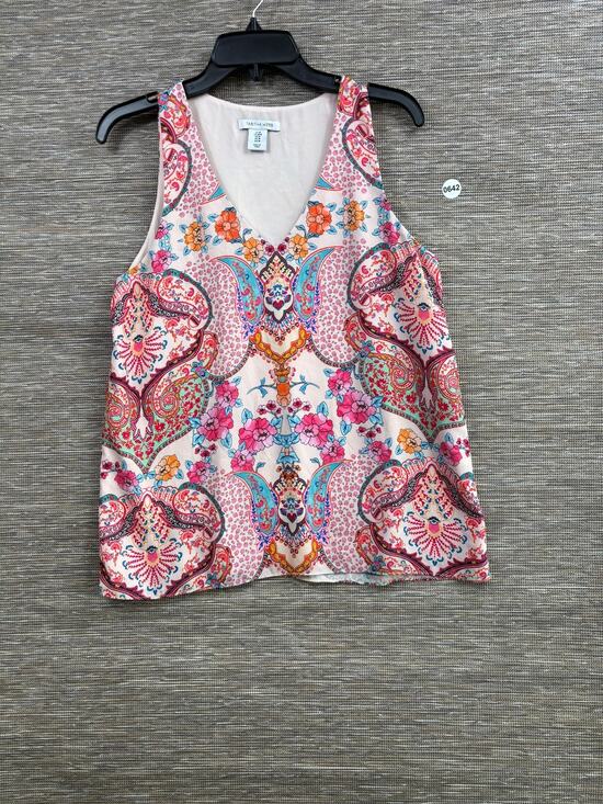 Tabitha Webb Tops - Tabitha Webb Tank Top Womens Size M Multicolor Paisley V Neck Lined Sleeveless